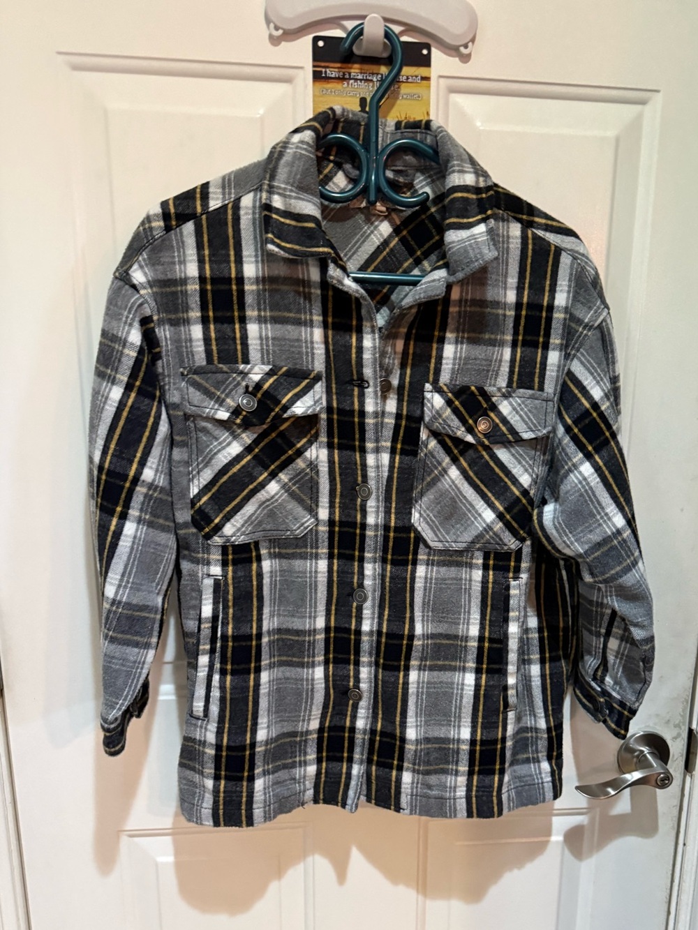 Like new Harlow Plaid Flannel Shacket size small